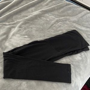 Basic black maternity leggings medium H&M
